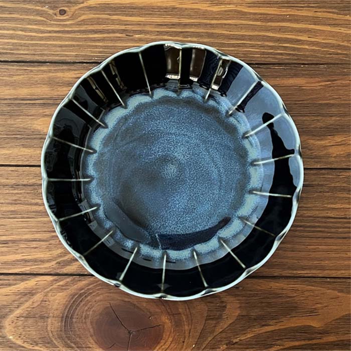 【美濃焼】Vintageシリーズ 7.0深皿 22cm 全3色 カレー皿 パスタ皿 和食器 陶器 洋食器 日本製 テーブルウェア 皿 フラワー ヴィンテージ レンジ可