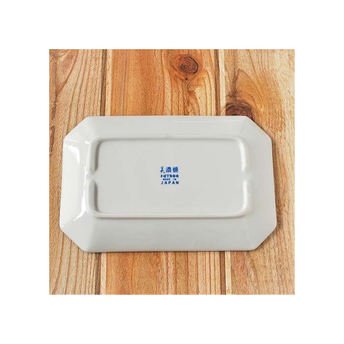 【美濃焼】八角プレート M 和文様 八角皿 日本製 食器 磁器 テーブルウェア 和食 日本伝統 レンジ可