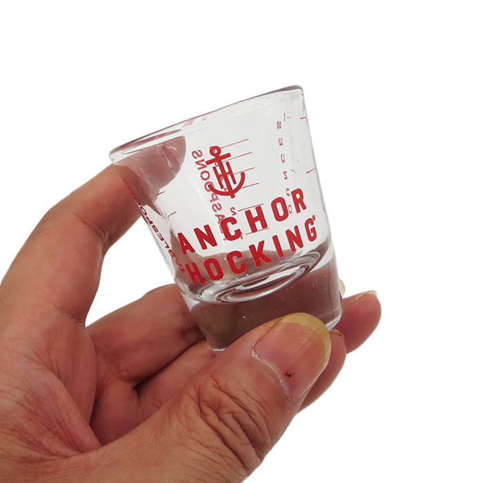アンカーホッキング ショットグラス 30ml レッド キッチン アメリカン雑貨 ファイヤーキング Fire King