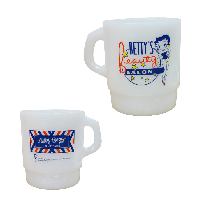 ミルキースタッキングマグ(ベティー) ホワイト Betty boop キッチン雑貨 マグカップ アメリカン雑貨 プラスティック製 ベティブープ