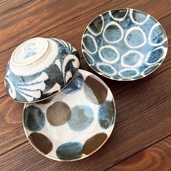 【美濃焼】【Brush Blue - 筆青 -】 スモールボウル 日本製 サラダボウル 副菜 取り皿 食器 磁器 和食器 洋食器 朝食 テーブルウェア レンジ可