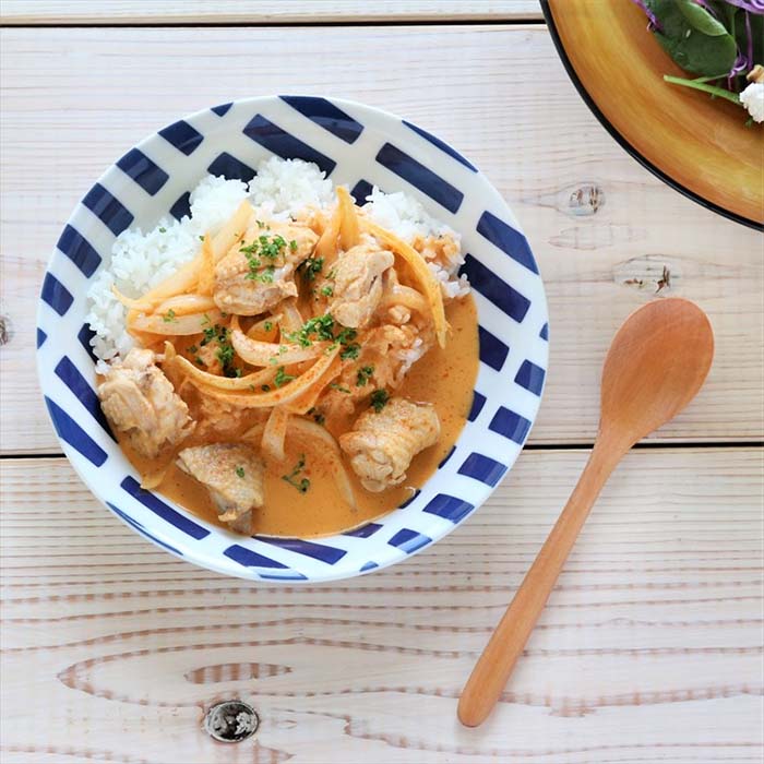【美濃焼】【コバルト】軽量カレー皿 日本製 食器 磁器 テーブルウェア テーブルウェア パスタ レンジ可