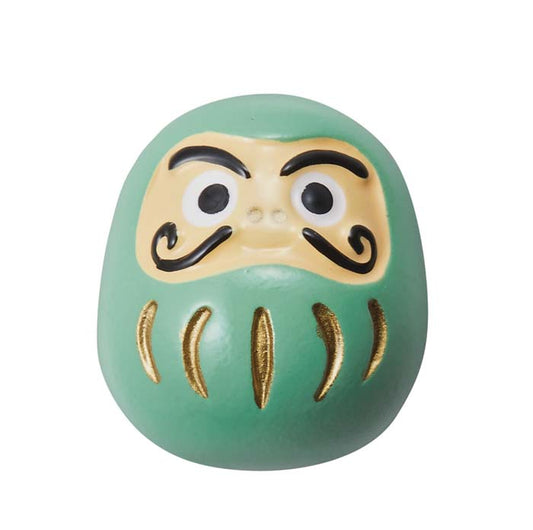 【開運招福】ミニだるま 緑 健康運 かわいい置物 達磨 daruma 風水 運気アップ 開運 祈願