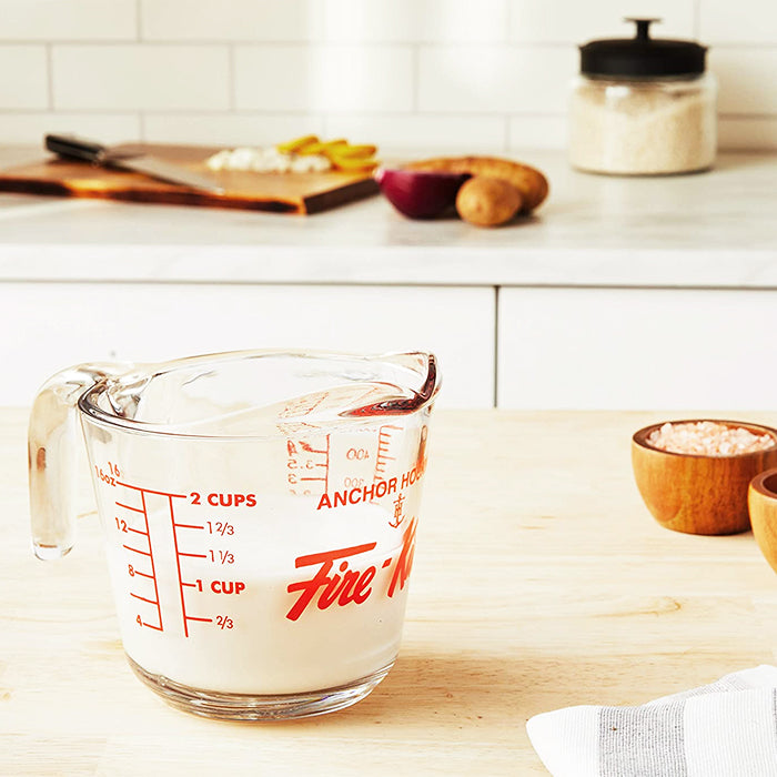 ファイヤーキング メジャーリングジャグ 500ml (16oz) Fire King メジャーカップ アメリカン雑貨 レンジ可