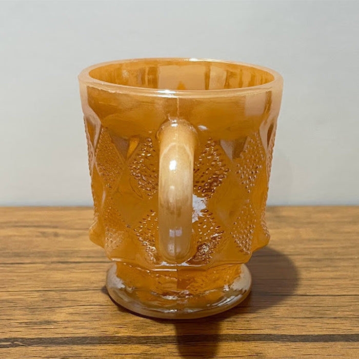 【中古】ファイヤーキング FireKing キンバリーマグカップ ピーチラスター A アンティーク ビンテージ