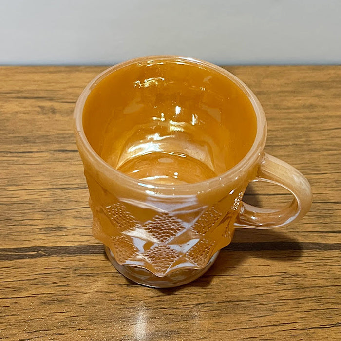 【中古】ファイヤーキング FireKing キンバリーマグカップ ピーチラスター A アンティーク ビンテージ
