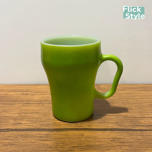 【中古】ファイヤーキング FireKing ソーダマグカップ グリーン アンティーク ビンテージ