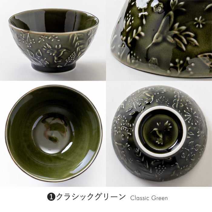 【美濃焼】TERRA~hummingbird~ 125ライス ボウル ご飯茶碗 日本製 美濃焼 軽量 陶磁器 食器 テーブルウェア 和食器 カフェ レンジ可
