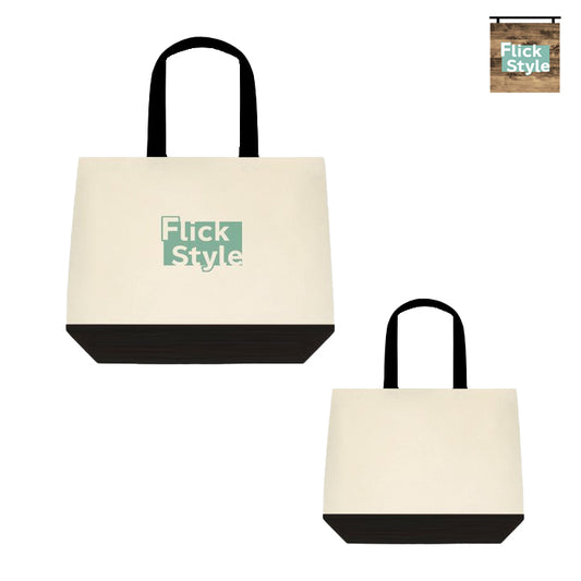 Flick Style フリックスタイル トートバッグ オリジナル エコバッグ 2トーン