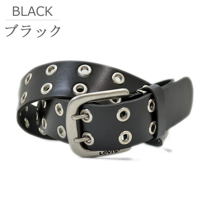 【送料無料】Levi's リーバイス ダブルピン レザー ベルト 本革 リアルレザー メンズ レディース 男女兼用