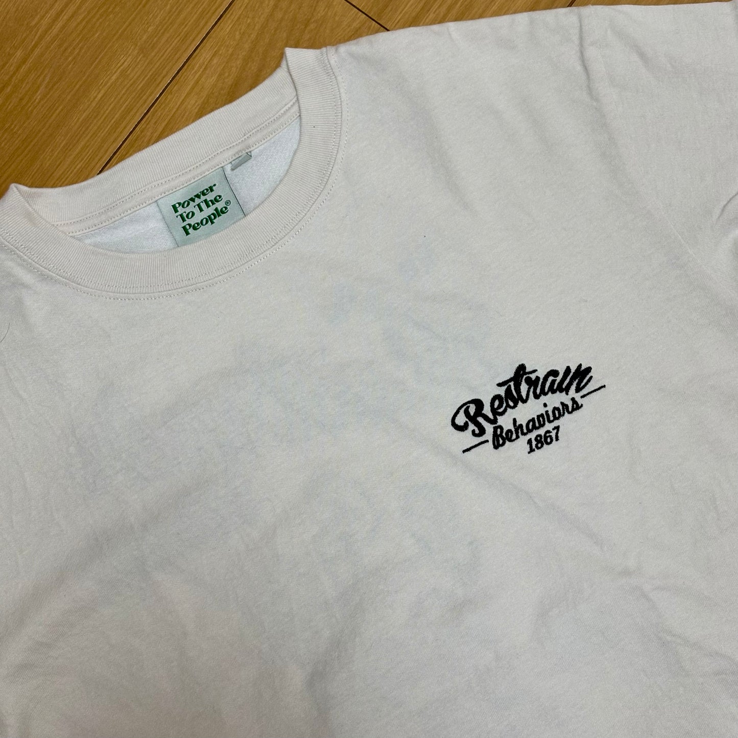 タイガーラグ刺繍 半袖Tシャツ　POWER TO THE PEAPLE【2026夏物新作】（ユニセックス）