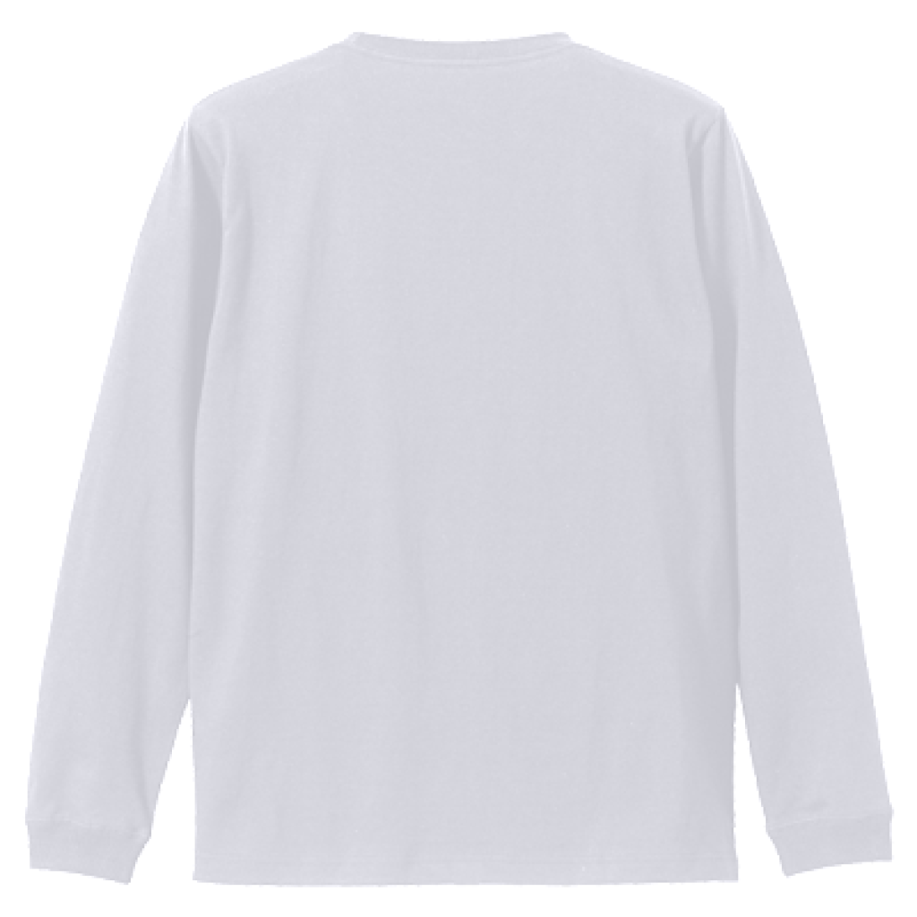 【オリジナルデザイン】5.6oz UMEBOSHI MAN ロングスリーブ Tシャツ（1.6インチリブ）ホワイトWT