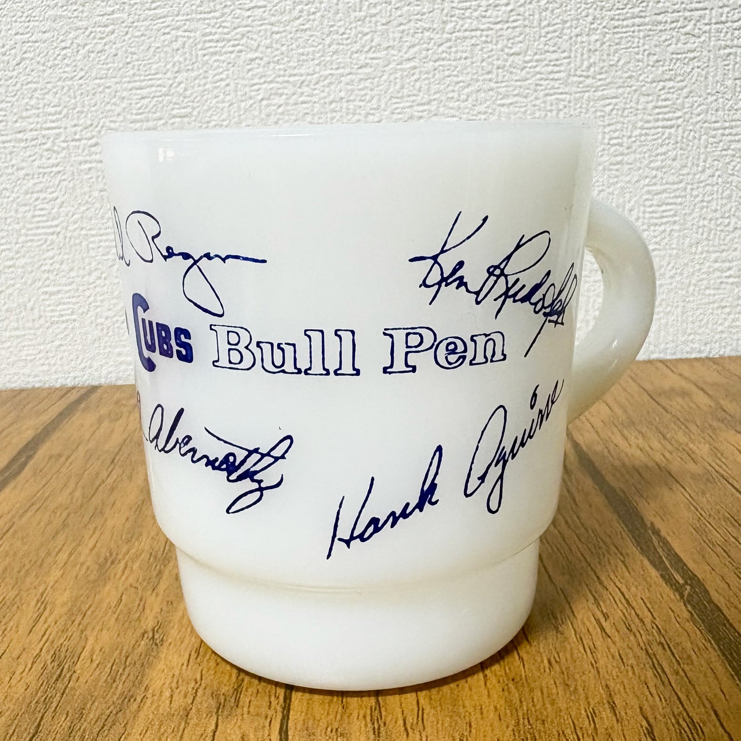 【中古】ファイヤーキング　FireKing　シカゴ・カブス「ブルペン（Bull Pen）」マグ