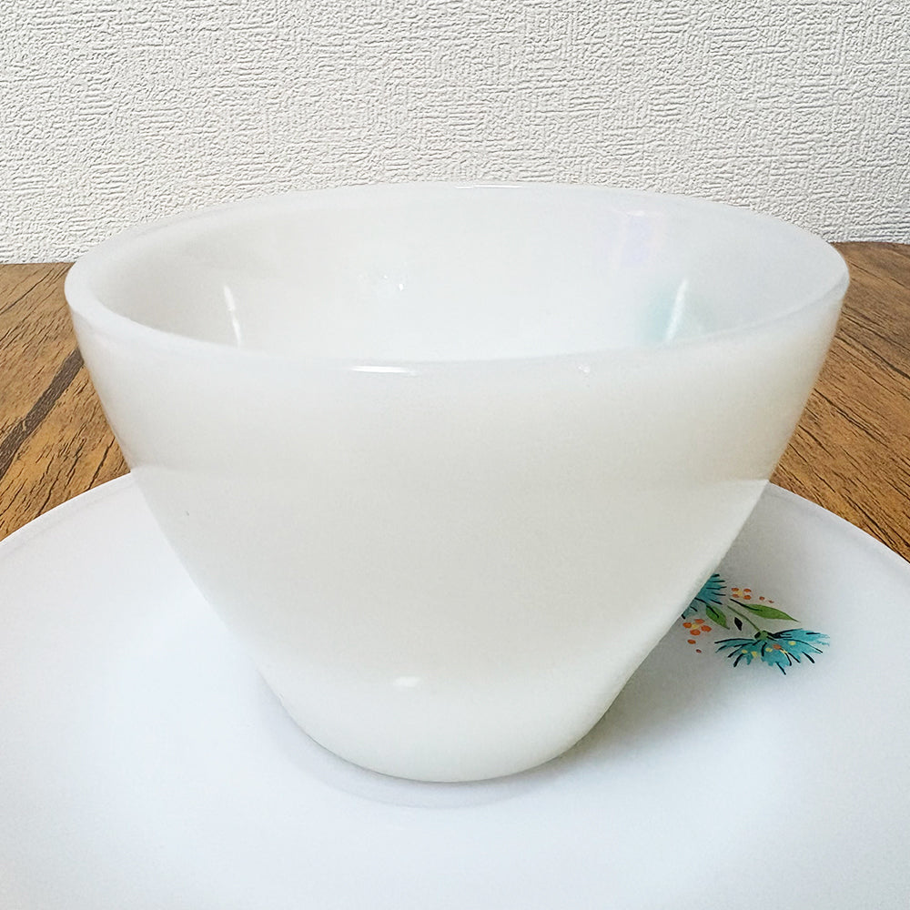 【中古】ファイヤーキング　FireKing　フォーゲットミーノット（Forget Me Not / 勿忘草・ワスレナグサ） カップ＆ソーサー（C&S）