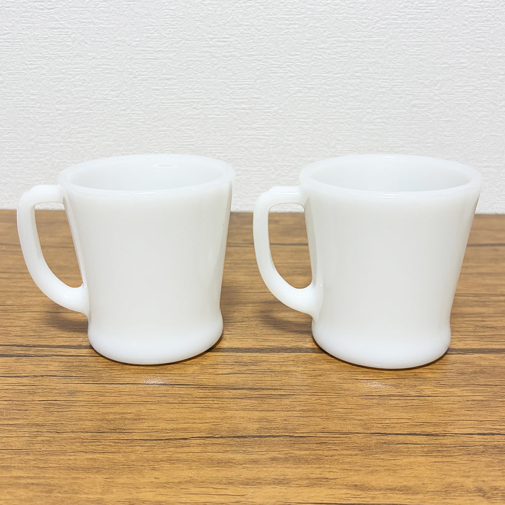 【中古】ファイヤーキング　FireKing　ネームマグ「Jean（ジーン）」＆「Robert（ロバート）」　2個セット