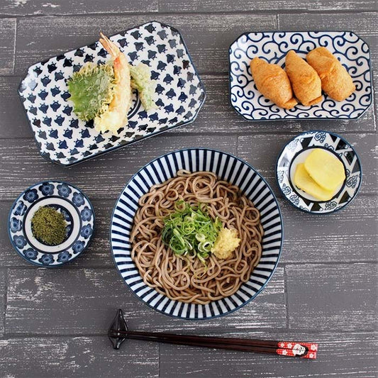 【美濃焼】八角プレート M　和文様　八角皿　日本製　食器　磁器　テーブルウェア　和食　日本伝統　レンジ可