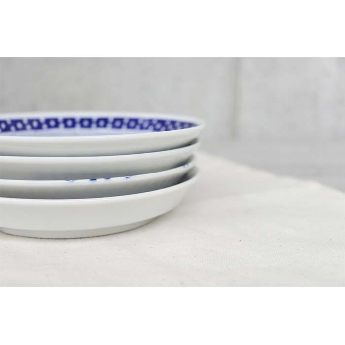 美濃焼】蒼のうつわ 4.5皿 14cm 日本製 盛付皿 取り皿 ケーキ皿 和食器