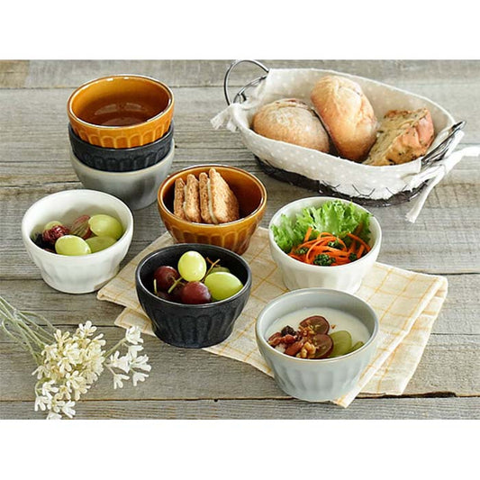 【美濃焼】ココット　小鉢　日本製　美濃焼　北欧風　陶磁器　食器　テーブルウェア　サラダ　フルーツ　オーブン料理　ソース皿　レンジ可