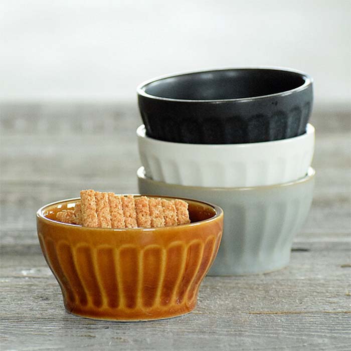 【美濃焼】ココット　小鉢　日本製　美濃焼　北欧風　陶磁器　食器　テーブルウェア　サラダ　フルーツ　オーブン料理　ソース皿　レンジ可