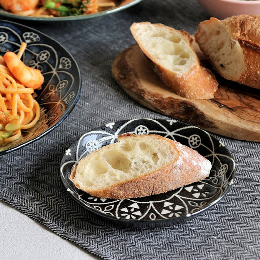 【美濃焼】Moroccan（モロッカン）プレート S　中皿　日本製　食器　磁器　洋食器　和食器　器　パン皿　取り皿　ケーキ皿　テーブルウェア　　レンジ可