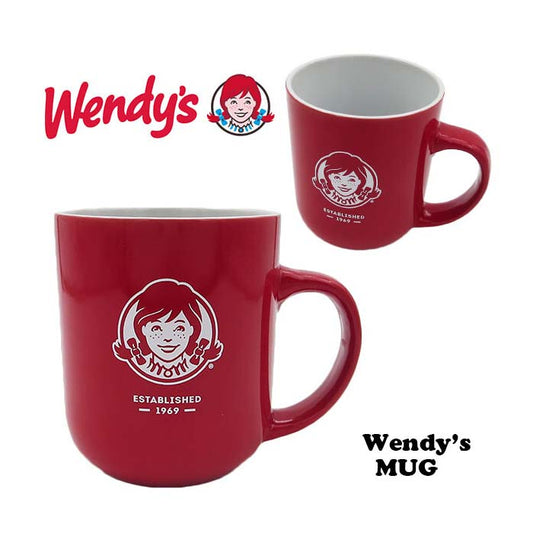 【WENDY'S MUG】マグカップ　ウェンディーズ　マグ　カップ　コップ　キッチン雑貨　コーヒーカップ　アメリカン雑貨　陶器